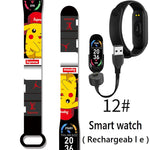 Pikachu Novo Estilo Magnético Bluetooth Relógio Inteligente Esportes Eletrônico Freqüência Cardíaca Pressão Pedômetro Música Monitoramento do Sono Blood Toy