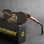 Caterside retro quadrado óculos de sol dos homens punk pequeno quadro marca designer óculos de sol feminino viagem ao ar livre festa melhor presente