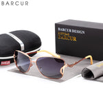 Barcur-óculos de sol femininos, óculos oversized, óculos polarizadores, lente gradiente, proteção uv400