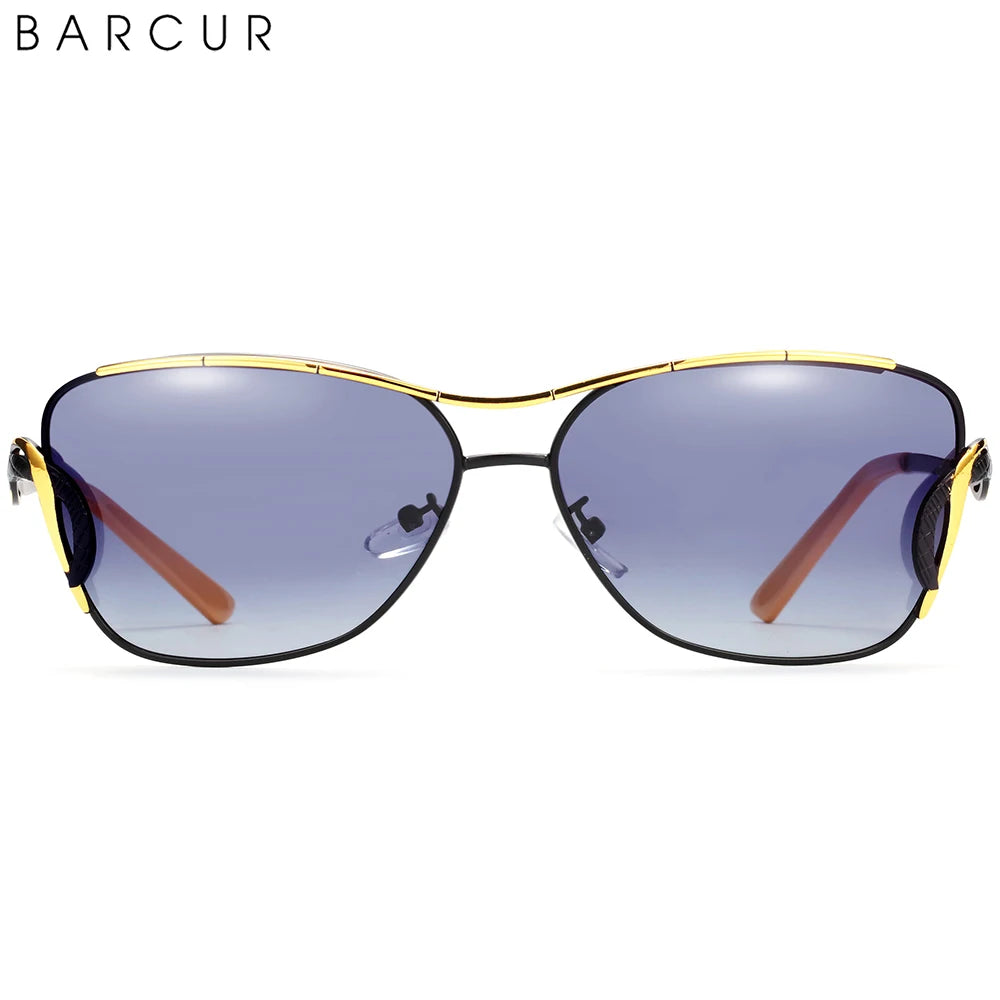 Barcur-óculos de sol femininos, óculos oversized, óculos polarizadores, lente gradiente, proteção uv400